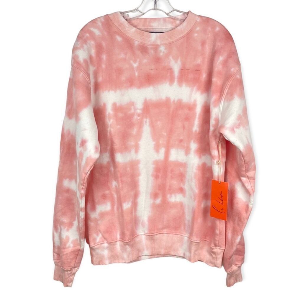 NWT * LA DETRESSE Empress Rose Acid Wash Sweatshirt